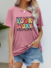 Load image into Gallery viewer, Letter Graphic Short Sleeve T-Shirt