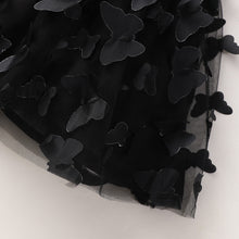 Load image into Gallery viewer, Baby Girl Ruffle Shoulder Shirt and Butterfly Applique Skirt Set