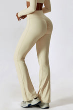 Load image into Gallery viewer, Wide Waistband Slim Fit Wide Leg Sports Leggings