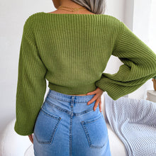 Load image into Gallery viewer, ETIQUETTE FIRST Cropped Sweater