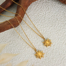 Load image into Gallery viewer, Titanium Steel Sun Shape Pendant Necklace