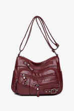 Load image into Gallery viewer, Multi-Pocket PU Leather Crossbody Bag