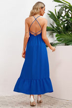 Load image into Gallery viewer, Smocked Crisscross Spaghetti Strap Dress