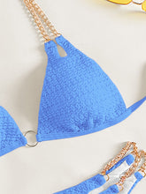 Load image into Gallery viewer, Chain Detail Halter Neck Bikini Set
