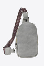 Load image into Gallery viewer, Adjustable Strap PU Leather Sling Bag