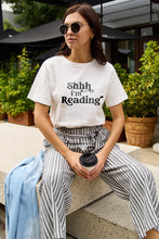 Load image into Gallery viewer, Simply Love Full Size SHHH I'M READING Short Sleeve T-Shirt