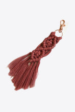 Load image into Gallery viewer, Assorted 4-Pack Macrame Fringe Keychain