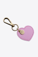 Load image into Gallery viewer, Assorted 4-Pack Heart Shape PU Leather Keychain