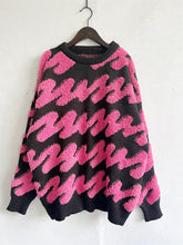 Load image into Gallery viewer, Ribbed Striped Dropped Shoulder Sweater