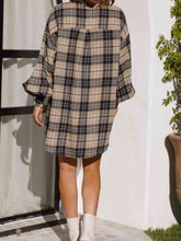 Load image into Gallery viewer, Plaid Lantern Sleeve Shirt