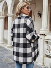 Load image into Gallery viewer, Plaid Collared Neck Long Sleeve Shirt