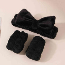 Load image into Gallery viewer, Face Wash Wristband and Bow Headband