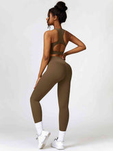 Load image into Gallery viewer, Cutout Cropped Sport Tank and Leggings Set
