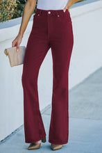Load image into Gallery viewer, High Waist Flare Jeans with Pockets