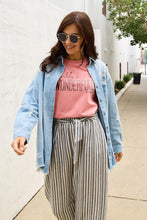 Load image into Gallery viewer, Simply Love Full Size WONDERFULLY Short Sleeve T-Shirt