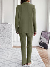 Load image into Gallery viewer, Mock Neck Long Sleeve Top and Pants Set