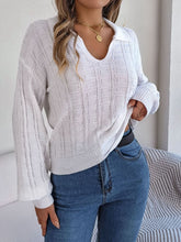 Load image into Gallery viewer, Johnny Collar Drop Shoulder Sweater