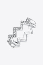 Load image into Gallery viewer, Moissanite Wavy Band Ring