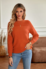 Load image into Gallery viewer, Round Neck Dropped Shoulder Sweater