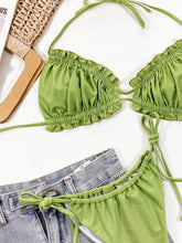 Load image into Gallery viewer, Frill Trill Halter Neck Bikini Set