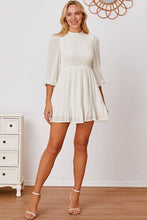 Load image into Gallery viewer, Frill Balloon Sleeve Ruffle Hem Mini Dress