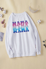 Load image into Gallery viewer, MAMA Gradient Graphic Dropped Shoulder Sweatshirt