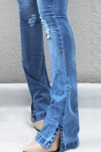 Load image into Gallery viewer, Button Fly Slit Jeans