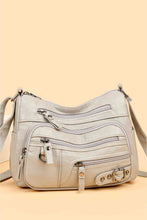 Load image into Gallery viewer, Multi-Pocket PU Leather Crossbody Bag
