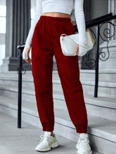 Load image into Gallery viewer, High Waist Joggers with Pockets