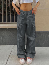 Load image into Gallery viewer, Drawstring Waist Cargo Pants