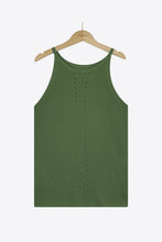 Load image into Gallery viewer, Openwork Grecian Neck Knit Tank Top