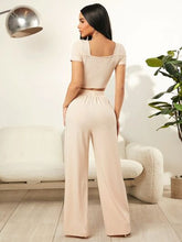 Load image into Gallery viewer, Square Neck Top and Pants Set