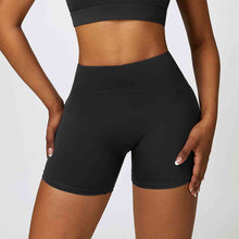 Load image into Gallery viewer, Wide Waistband Slim Fit Sports Shorts