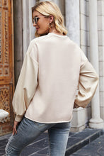 Load image into Gallery viewer, Round Neck Dropped Shoulder Sweatshirt