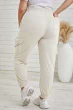Load image into Gallery viewer, Plus Size Elastic Waist Joggers with Pockets