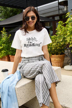 Load image into Gallery viewer, Simply Love Full Size SHHH I'M READING Short Sleeve T-Shirt