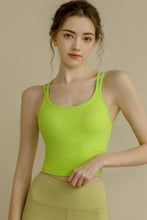 Load image into Gallery viewer, Spaghetti Strap Scoop Neck Sports Bra