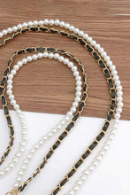 Load image into Gallery viewer, Pearl PU Crossbody Chain