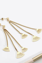 Load image into Gallery viewer, 18K Gold Plated Stainless Steel Fringe Earrings