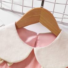 Load image into Gallery viewer, Bow Detail Peter Pan Collar Sleeveless Dress