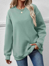Load image into Gallery viewer, Round Neck Long Sleeve Sweatshirt