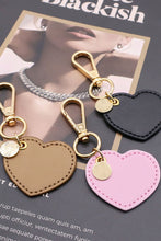 Load image into Gallery viewer, Assorted 4-Pack Heart Shape PU Leather Keychain