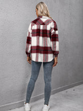 Load image into Gallery viewer, Plaid Long Sleeve Shirt Jacket