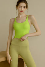 Load image into Gallery viewer, Spaghetti Strap Scoop Neck Sports Bra