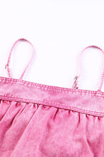Load image into Gallery viewer, Smocked Adjustable Strap Denim Cami Top