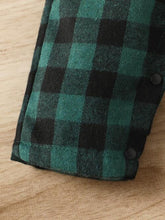 Load image into Gallery viewer, Baby Plaid Long Sleeve Snapped Jumpsuit