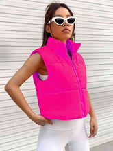 Load image into Gallery viewer, Zip-Up Puffer Vest