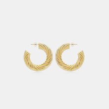 Load image into Gallery viewer, Gold-Plated C-Hoop Earrings