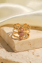 Load image into Gallery viewer, Triple-Layered Stainless Steel Open Ring