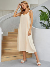 Load image into Gallery viewer, Ruffled V-Neck Midi Dress